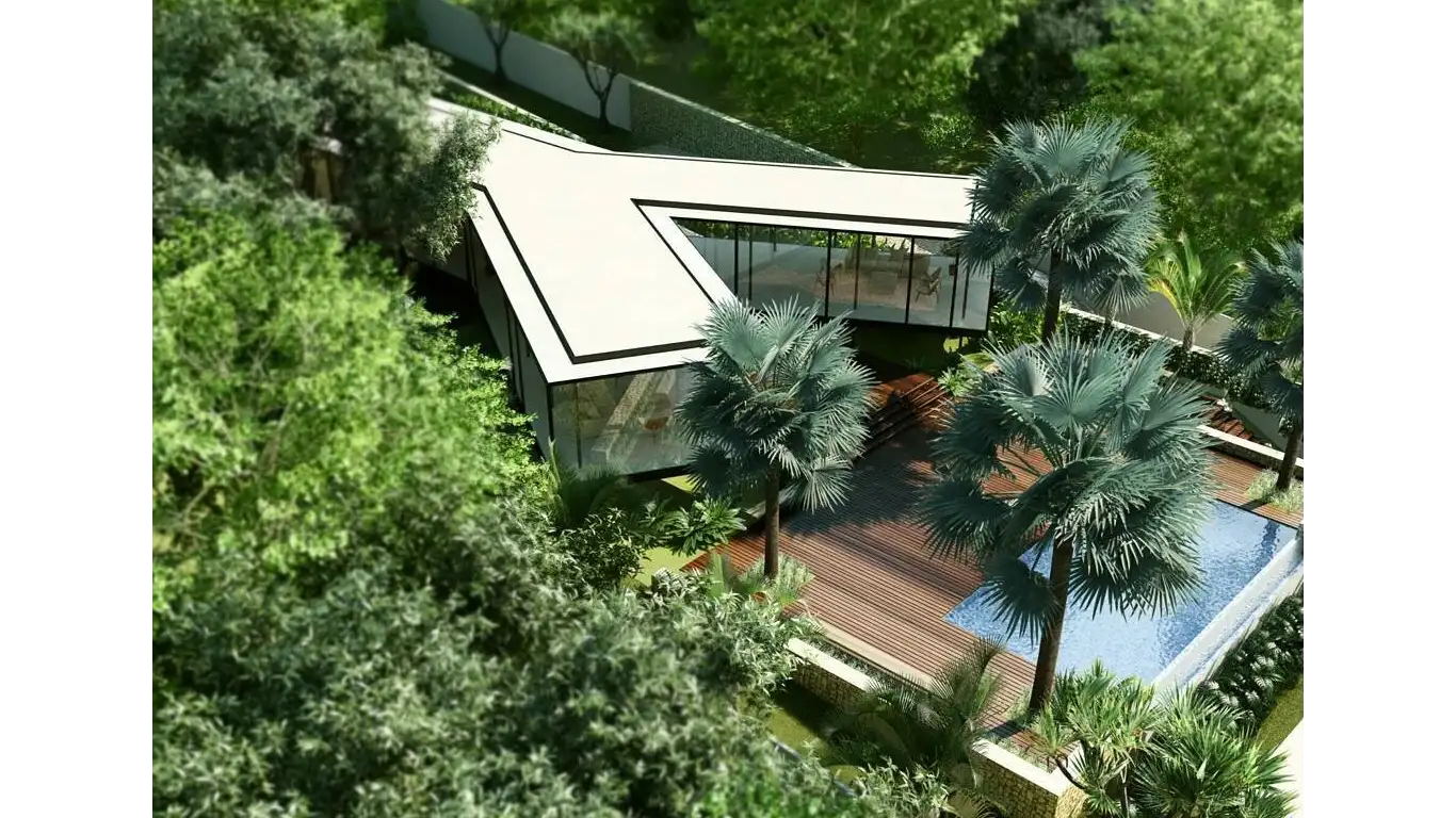 Em meio ao bioma do Cerrado, projeto possibilita casa fluida e totalmente integrada à natureza