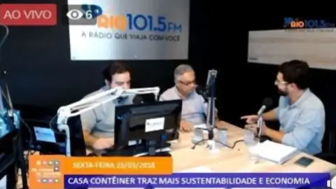 Rádio SP Rio invited our architect Delton Leandro to give an interview about the first mini container house built in Vale do Paraíba