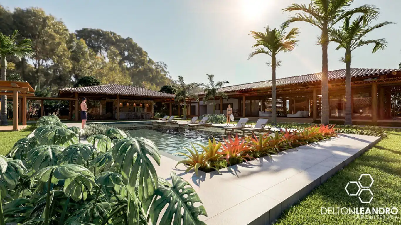 La casa de Bahia conectada a la naturaleza. El terreno, abrazado por bosque nativo, dictó los lineamientos del proyecto, que permite la contemplación de la naturaleza en todos sus ambientes